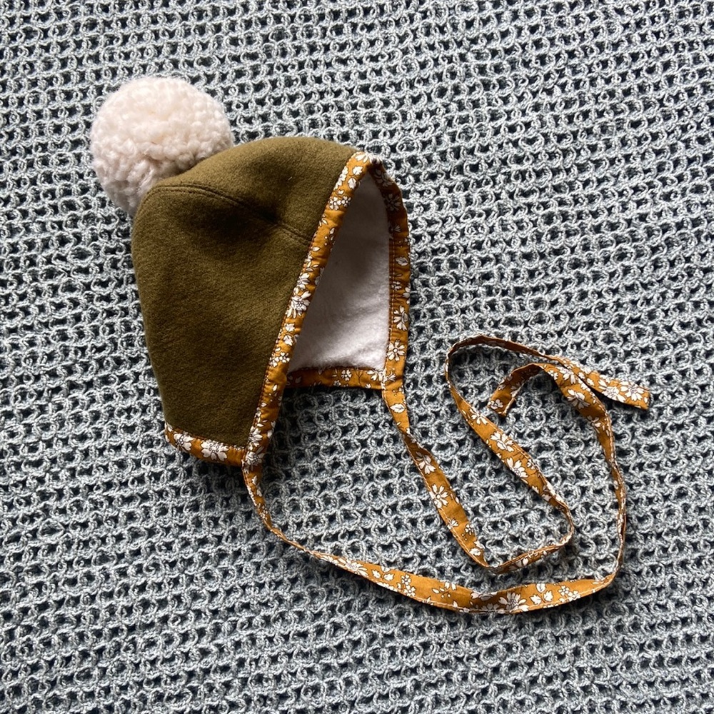 Handmade Little J + Co Baby Bonnet